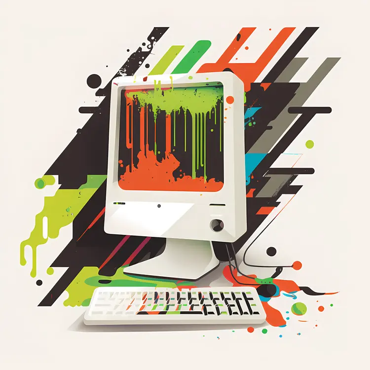 Colorful Abstract Computer Illustration