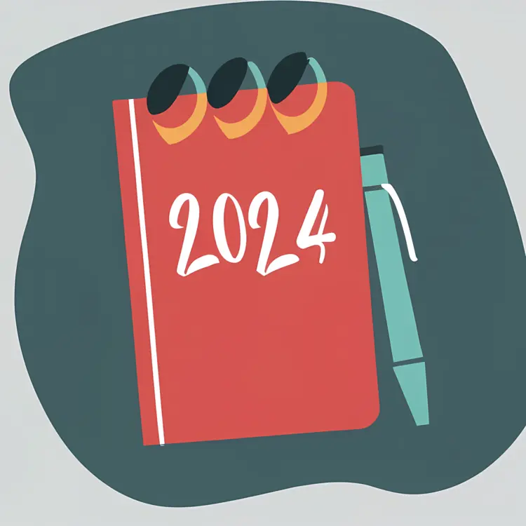 2024 Notebook with Pen