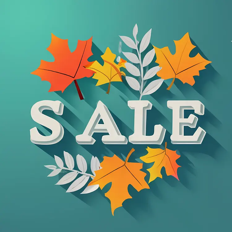 Sale with Autumn Leaves