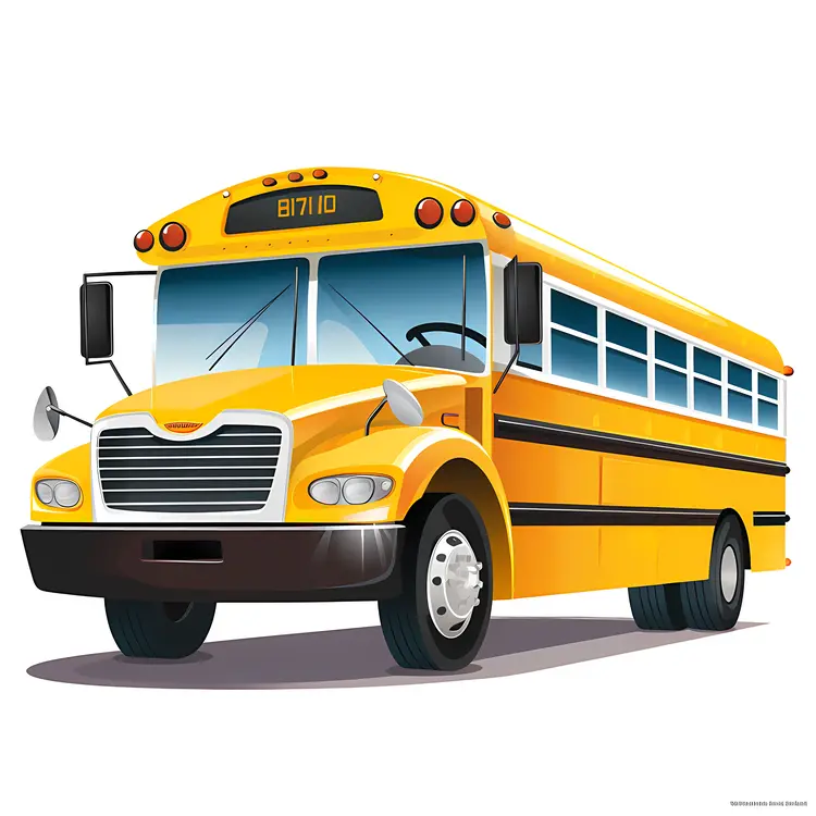 Yellow School Bus Illustration