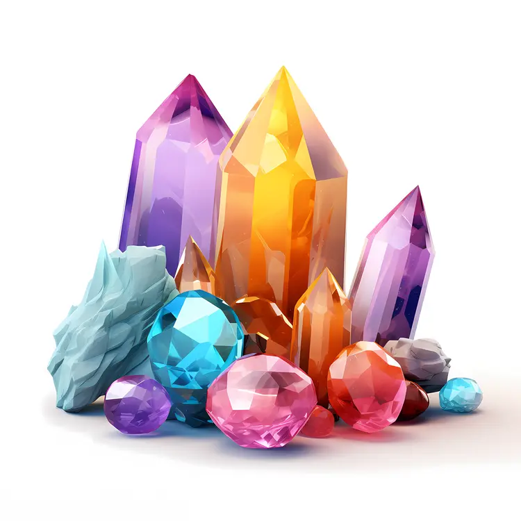 Colorful Crystals and Gems