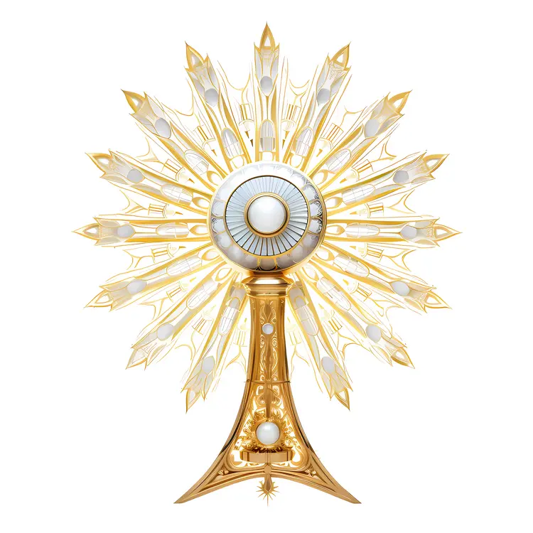 Decorative Golden Monstrance