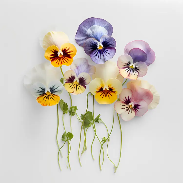 Colorful Pansies
