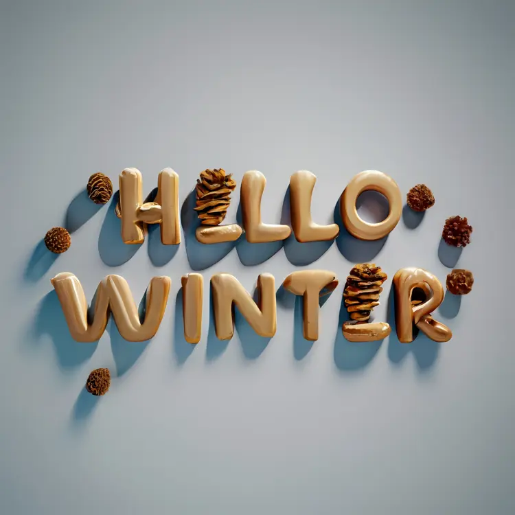 Hello Winter with Pinecones