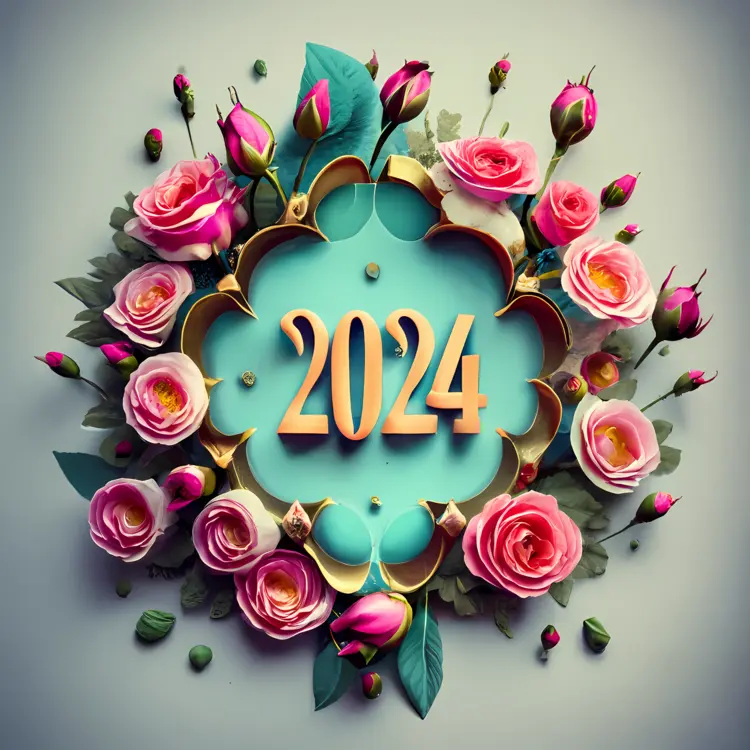 2024 Floral New Year Greeting