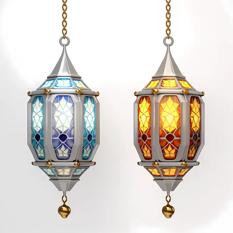Colorful Hanging Lanterns