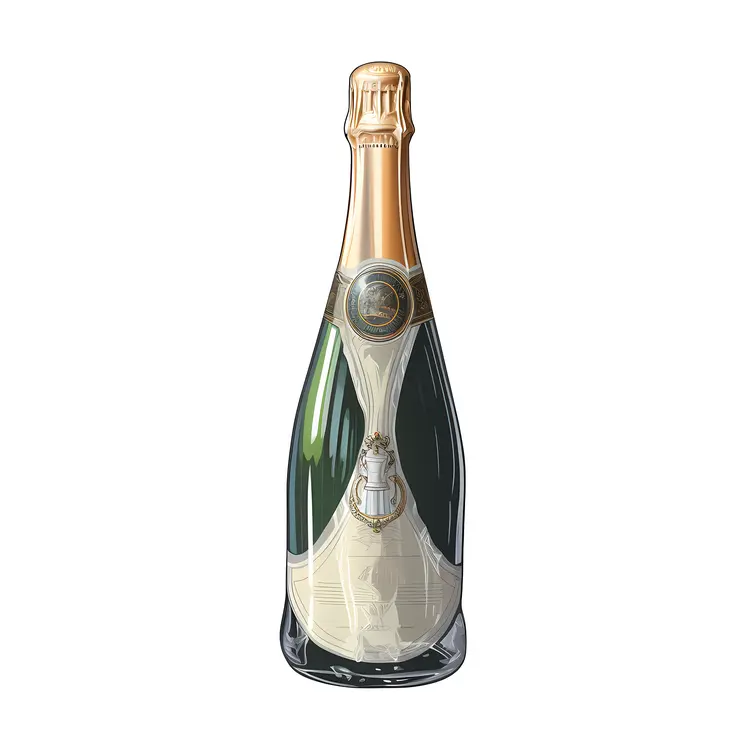 Classic Champagne Bottle for Celebrations