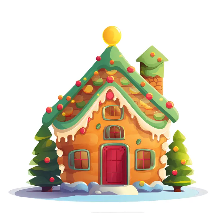 Festive Gingerbread House for Christmas