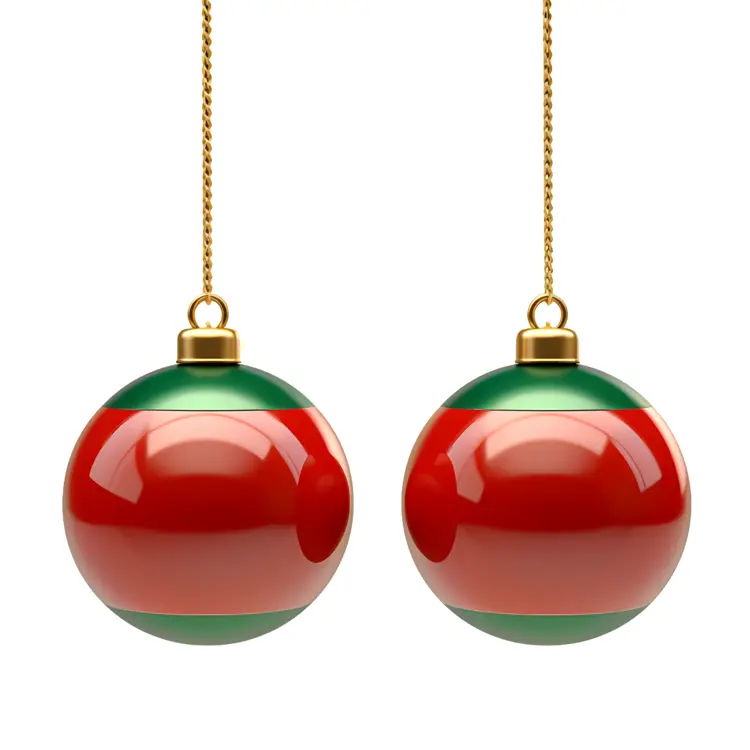 Red and Green Christmas Ornaments