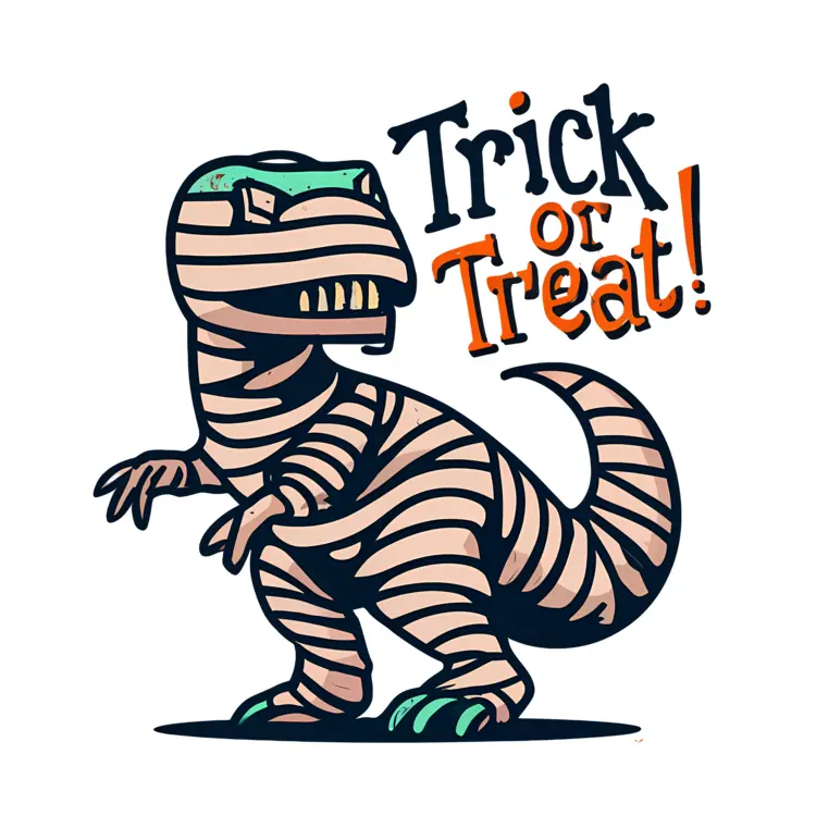 Trick or Treat Mummy Dinosaur