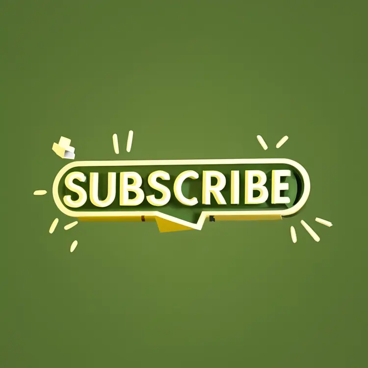 Green Subscribe Text Design