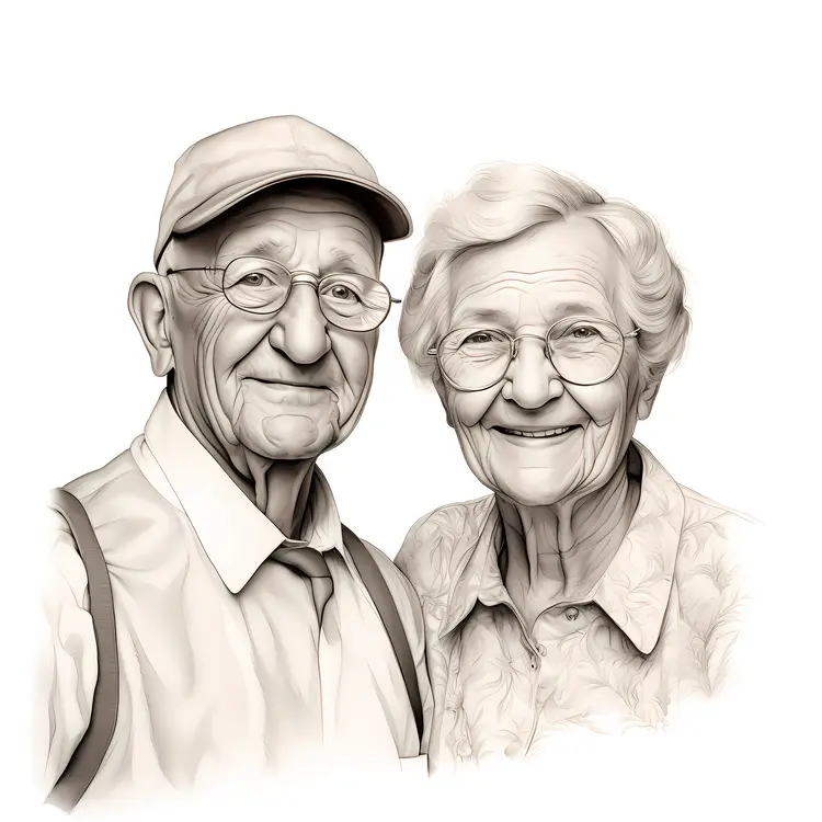 Portrait of a Happy Elderly Couple
