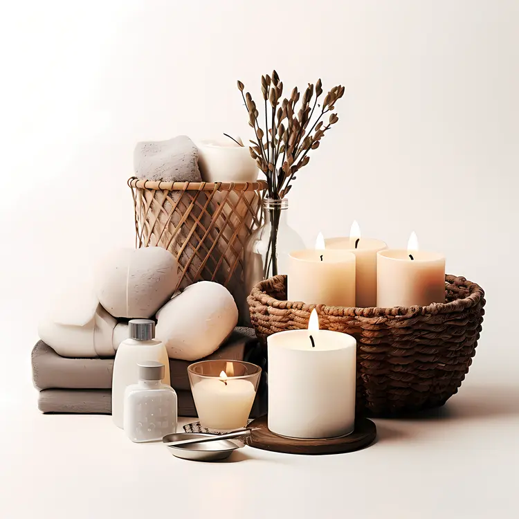 Candles and Spa Items for Relaxation