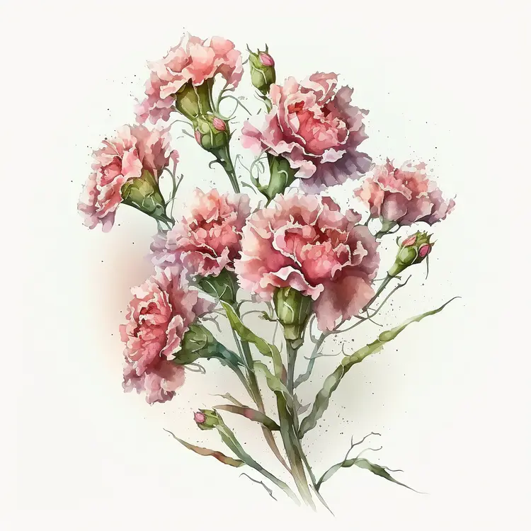 Beautiful Pink Carnation Bouquet