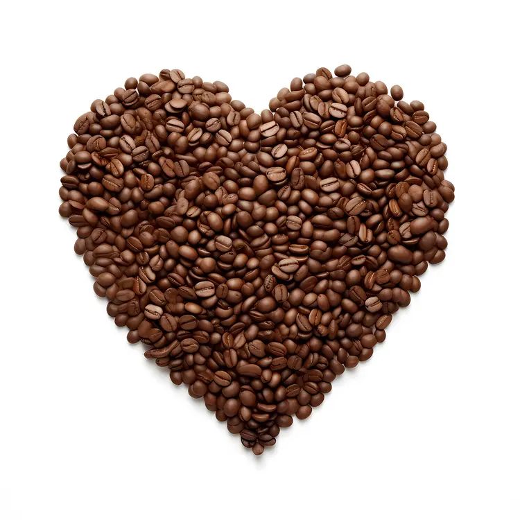 Heart Shape Coffee Beans for Coffee Lovers