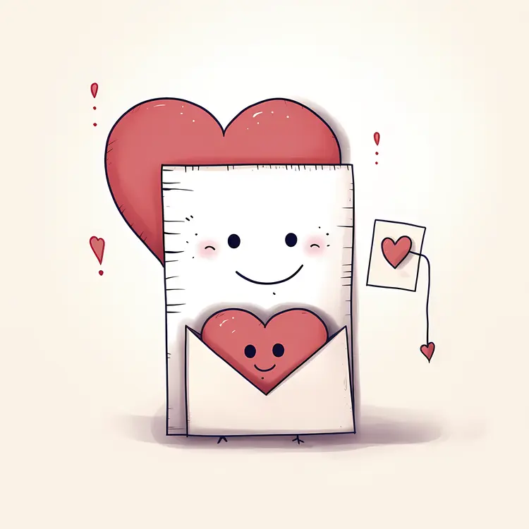 Heart Envelope with Love
