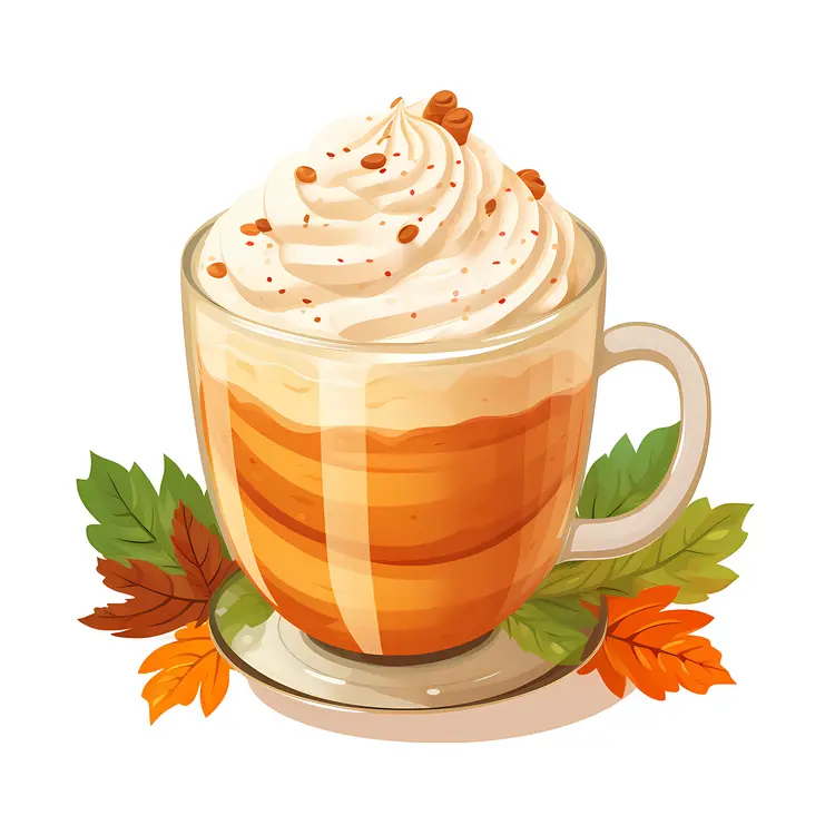 Layered Coffee with Whipped Cream