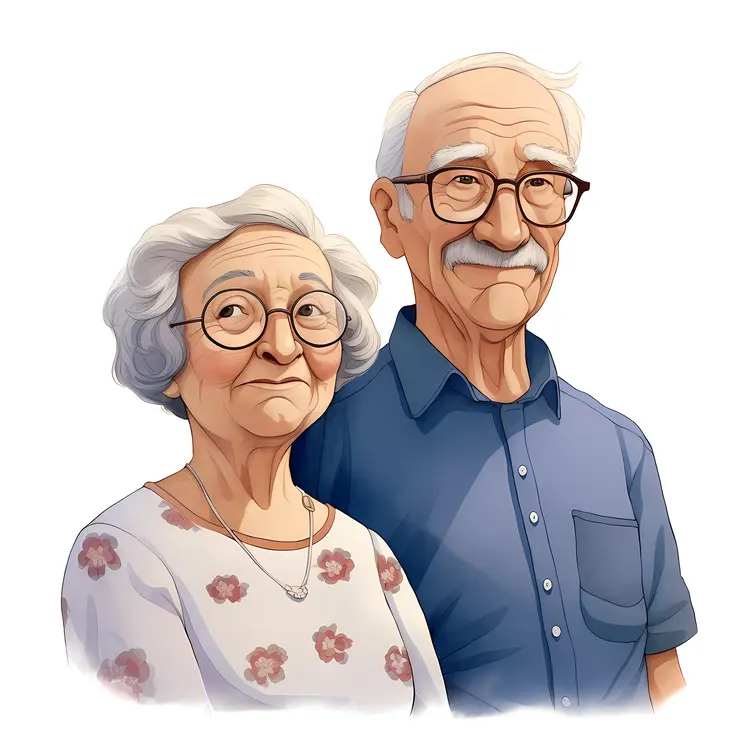 Happy Elderly Couple Portrait