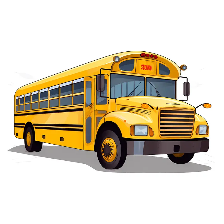 Yellow School Bus Illustration