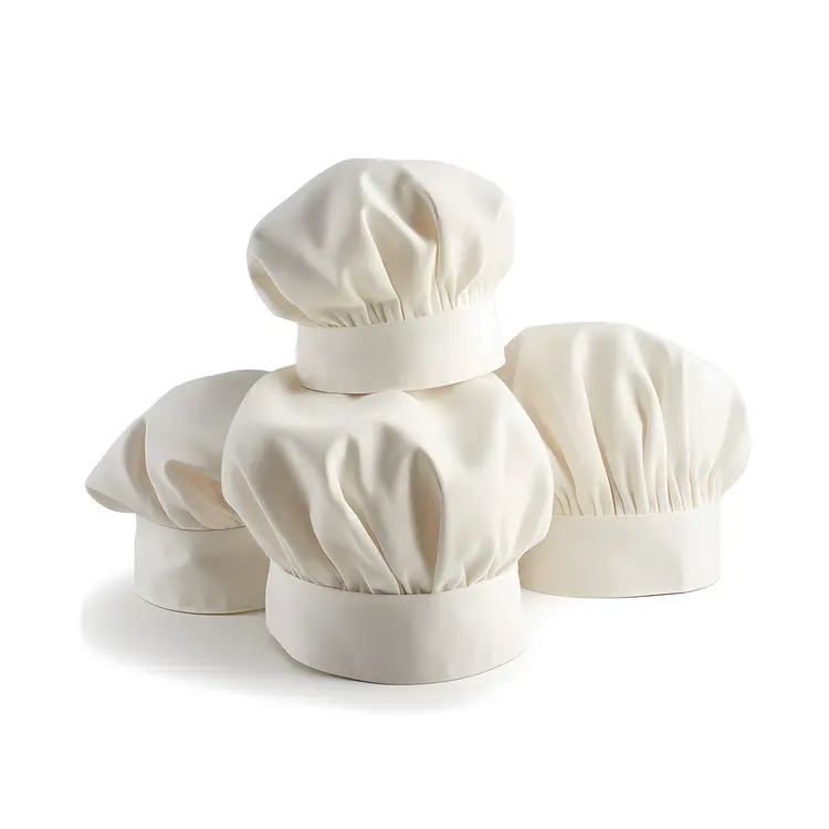 White Chef Hats for Culinary Professionals