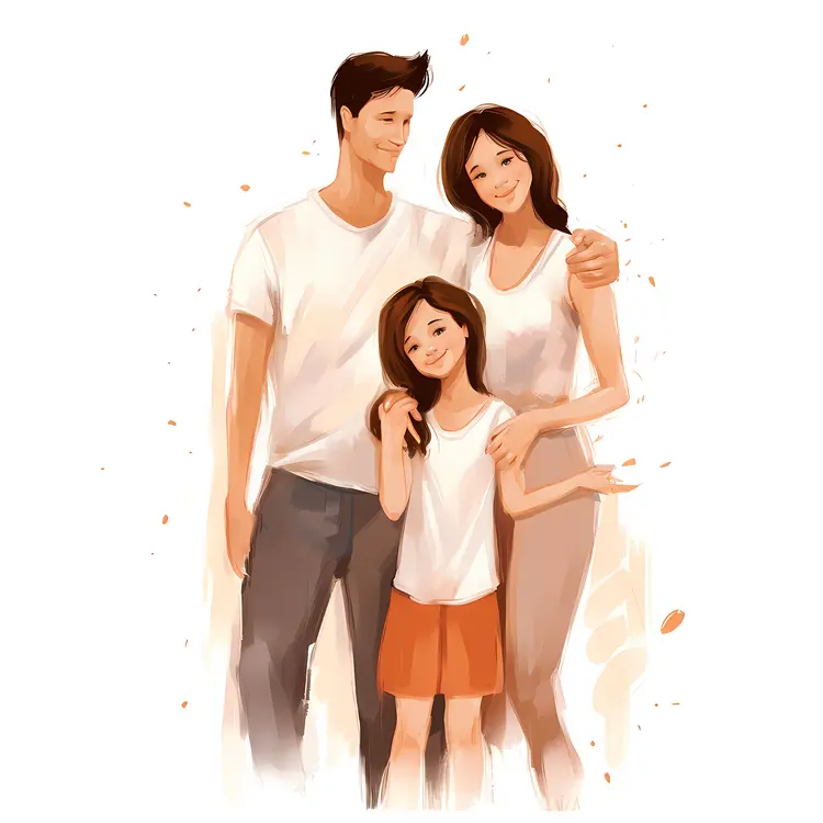 Happy Family Illustration