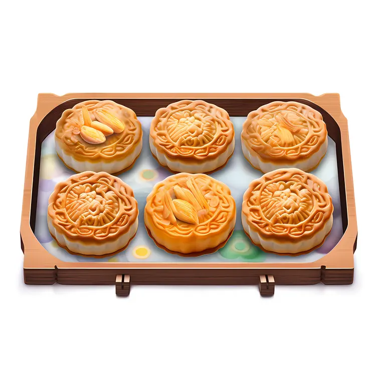 Traditional Chinese Mooncakes for Mid-Autumn Festival