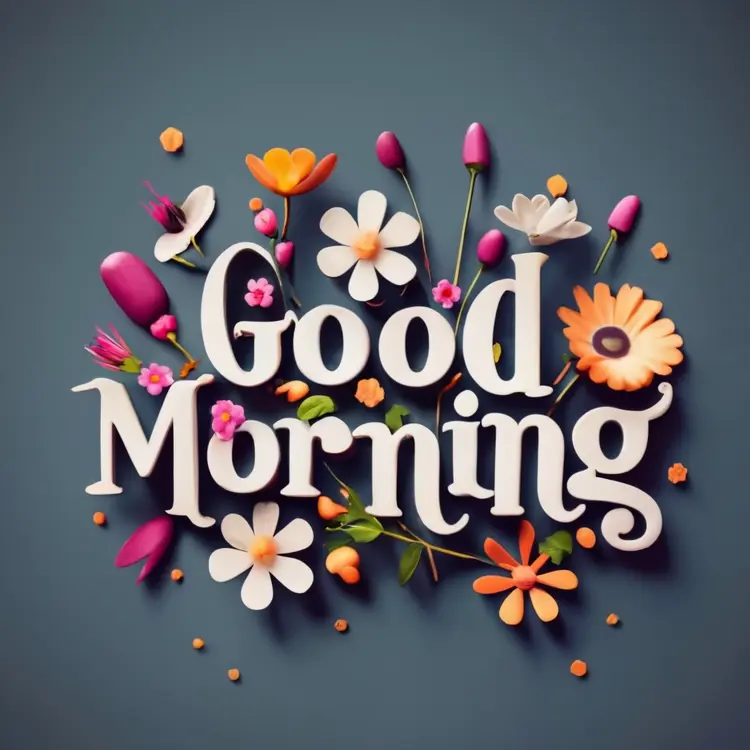 Good Morning with Elegant Floral Arrangement