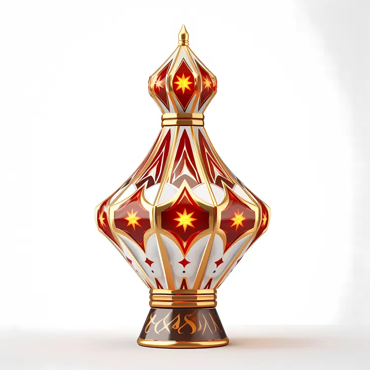 Traditional Ramadan Lantern with Intricate Design