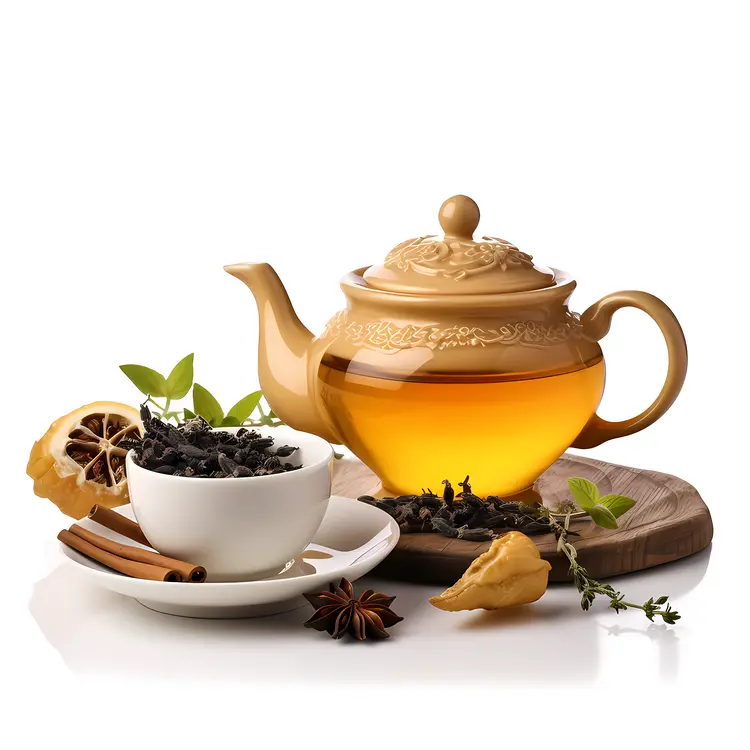 Traditional Teapot and Cup