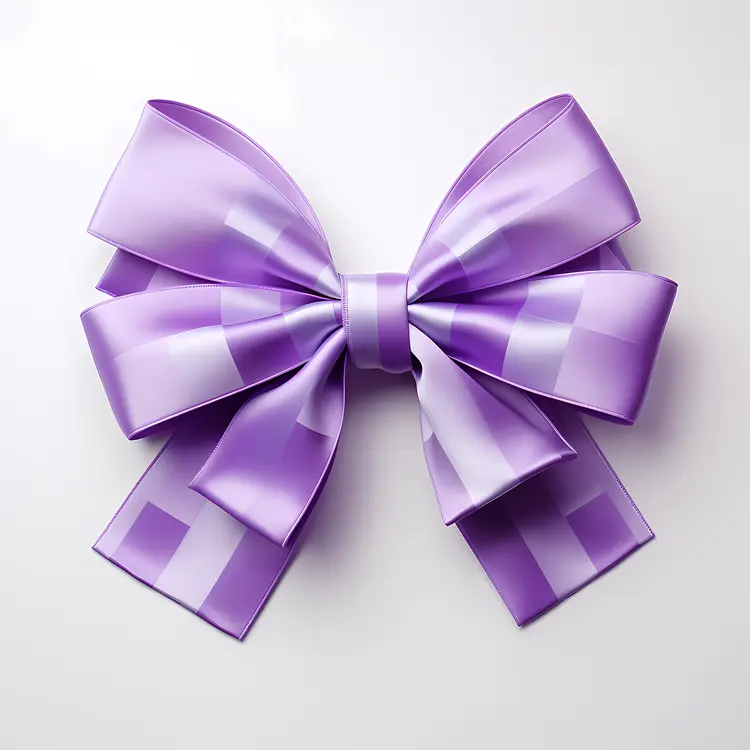 Beautiful Purple Bow Ribbon