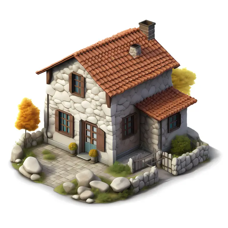Small cute doodle house