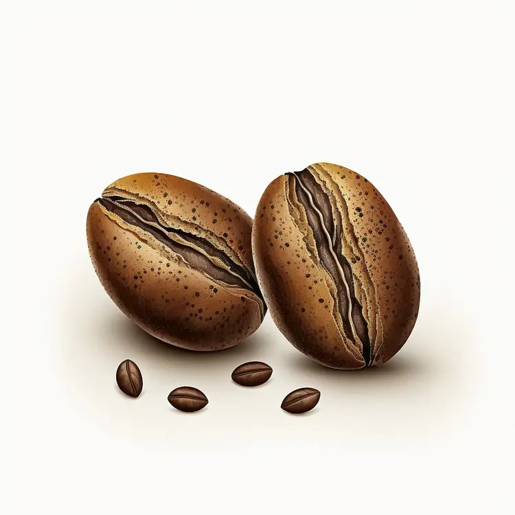 Realistic Illustration of Coffee Beans