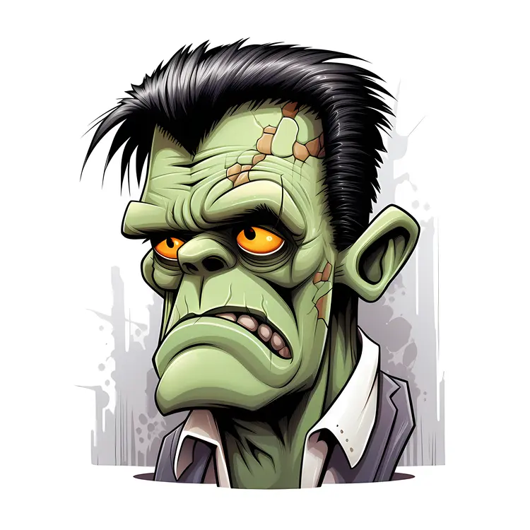 Frankenstein Monster with Sad Expression