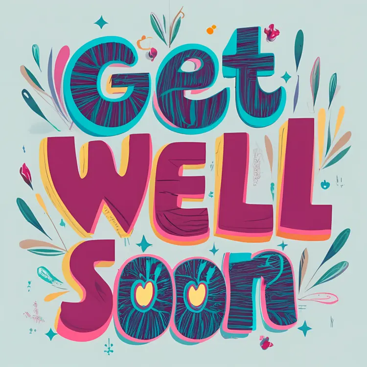 Get Well Soon Floral Wreath