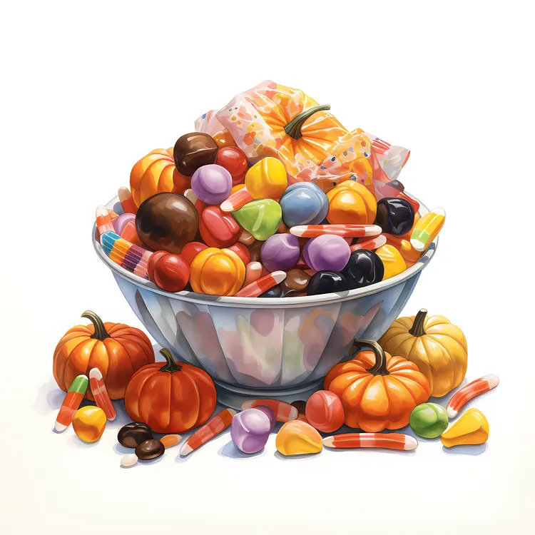 Bowl of Halloween Candy