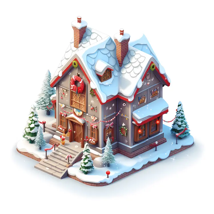 Small cute doodle house