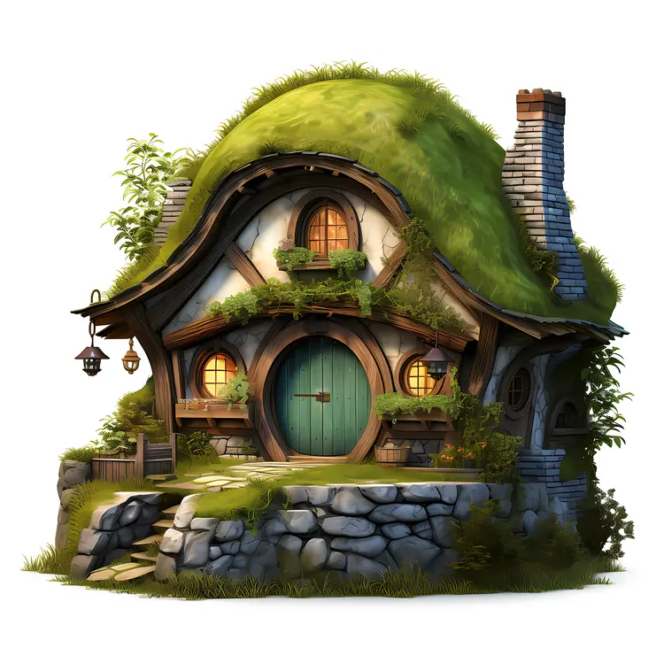 Small cute doodle house