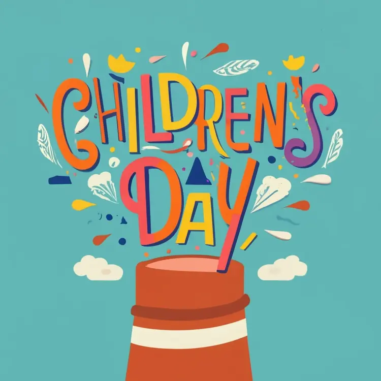 Children's Day with Colorful Decorations