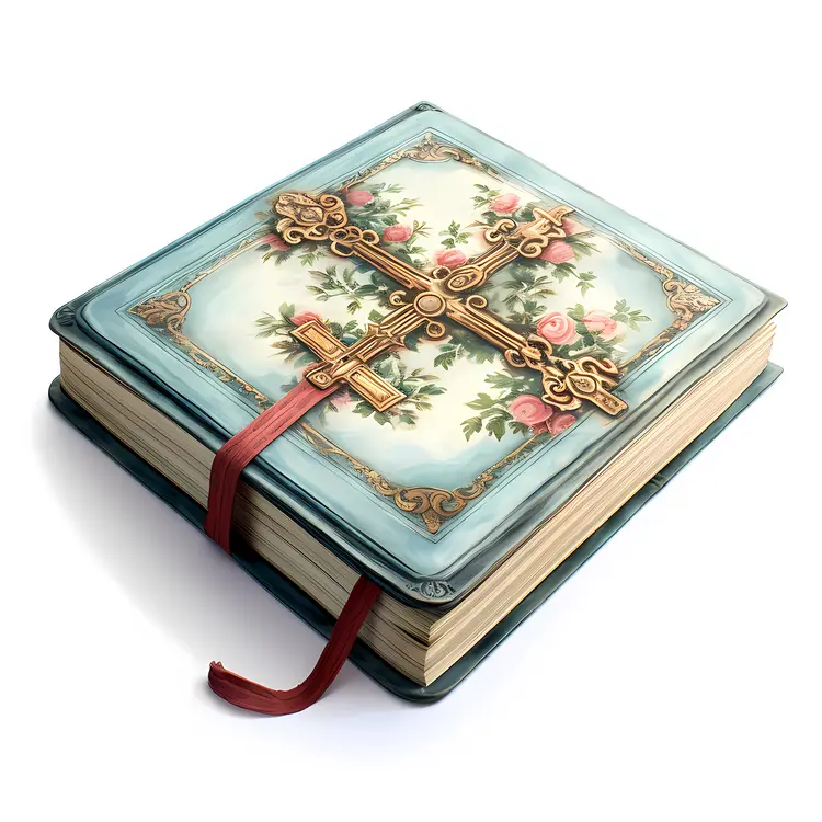 Decorative Bible with Cross