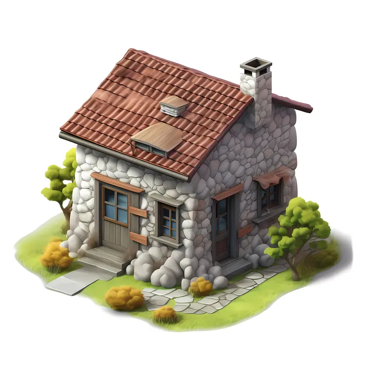 Small cute doodle house