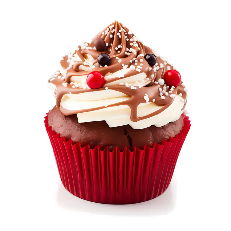 Chocolate Cupcake with Sprinkles