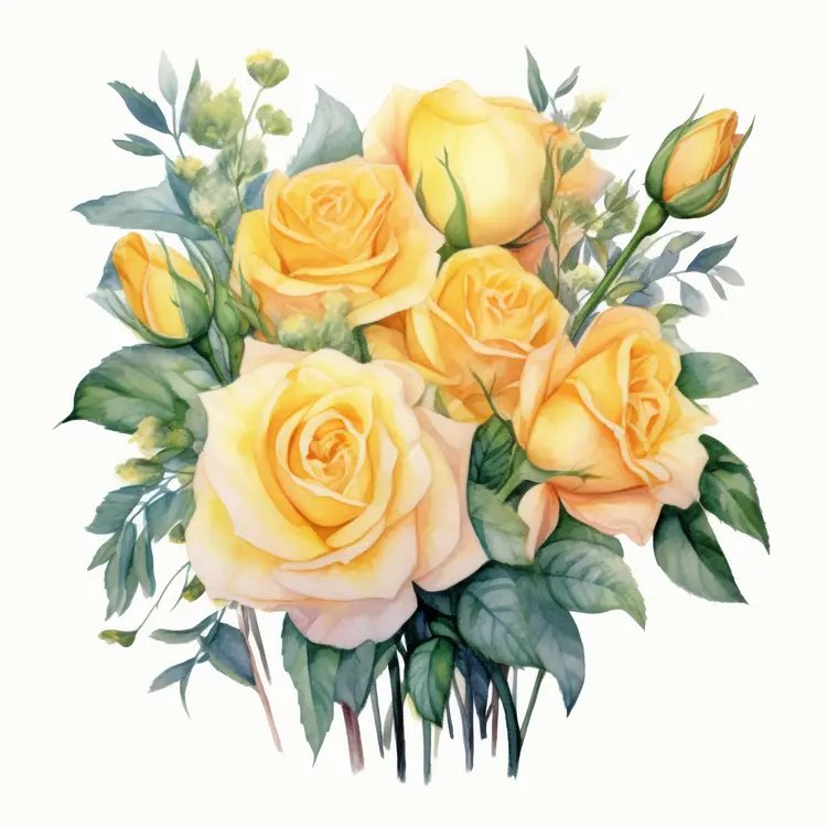 Beautiful Yellow Roses Bouquet