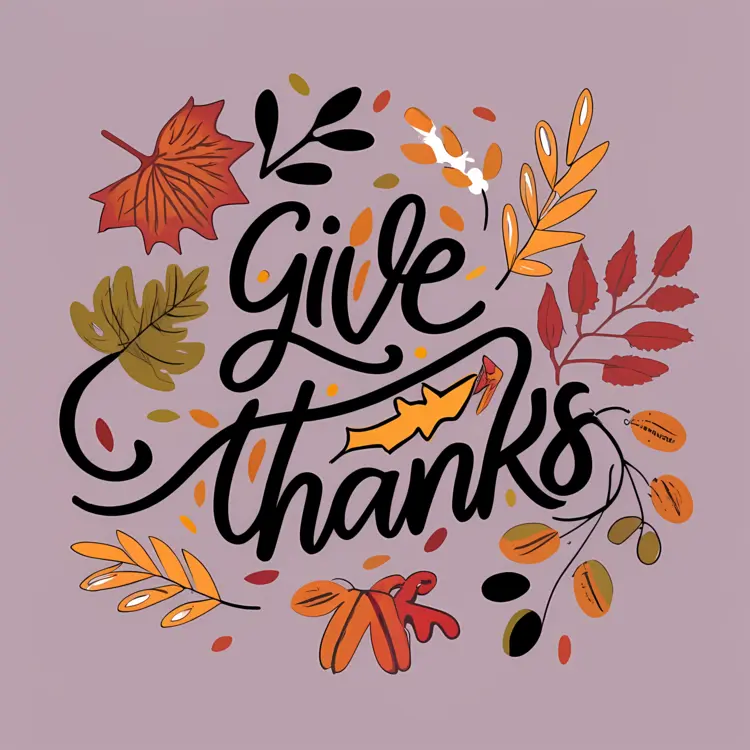 Give Thanks with Colorful Leaves