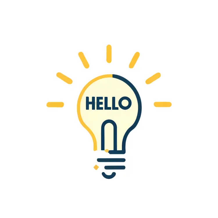 Hello Light Bulb Greeting