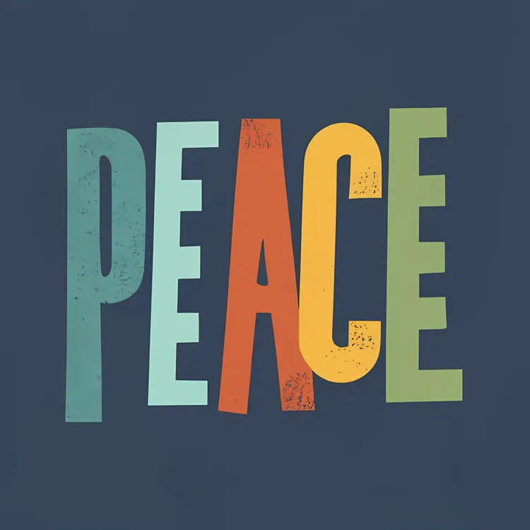 Rustic Peace Typography Design