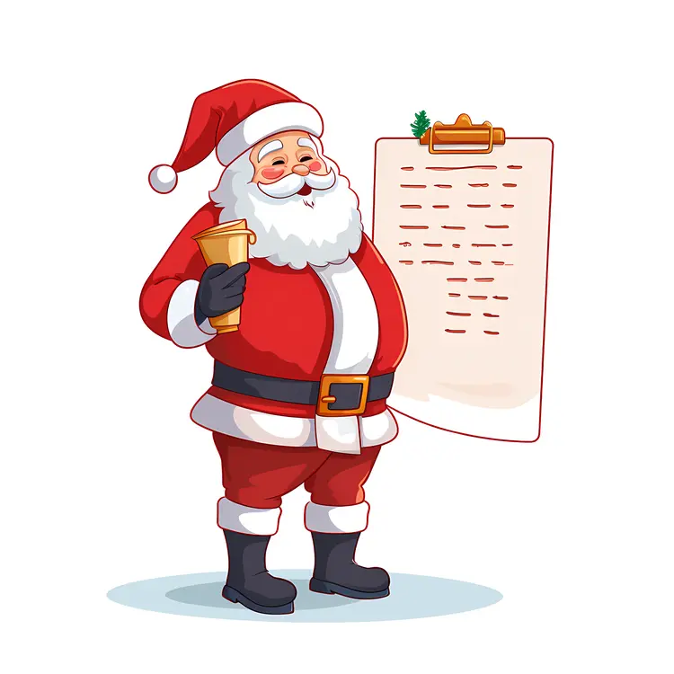 Santa Claus with a Scroll