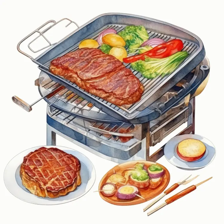 Delicious Grilled Food for Outdoor Barbecue