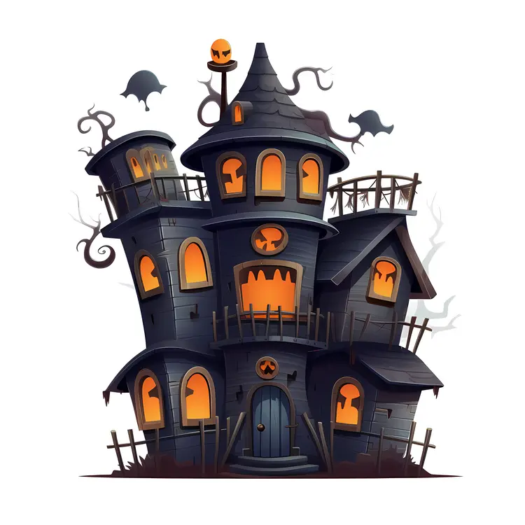 Spooky Haunted House for Halloween