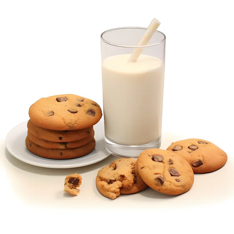 Delicious Chocolate Chip Cookies with Milk