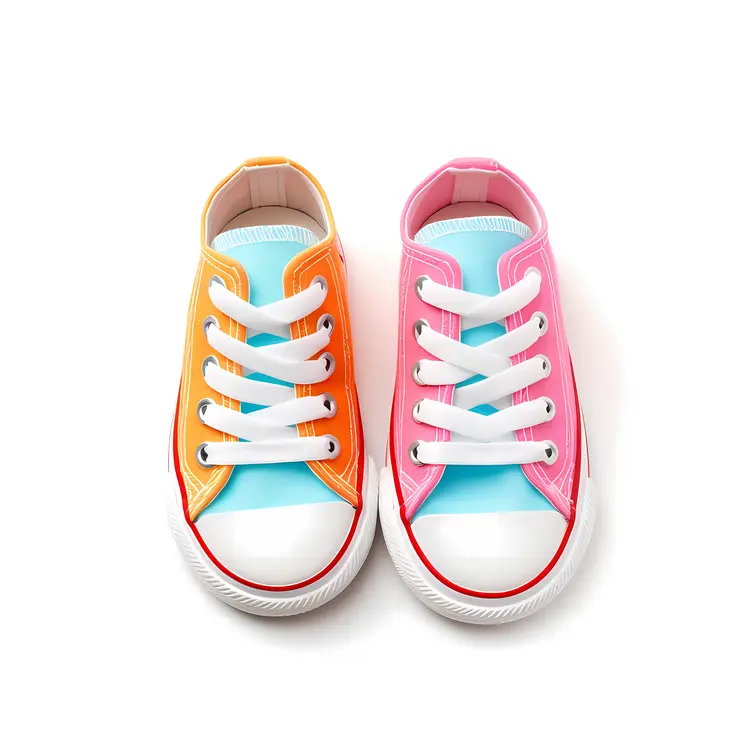 Colorful Sneakers with White Laces